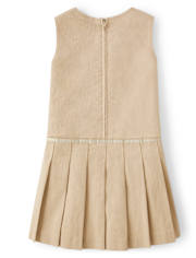 Girls Stain and Wrinkle-Resistant Pleated Jumper - Uniform