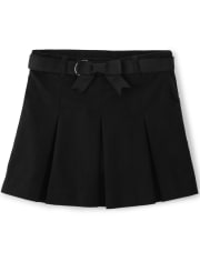 Girls Pleated Skort with Stain and Wrinkle Resistance - Uniform