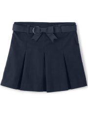 Girls Pleated Skort with Stain and Wrinkle Resistance - Uniform