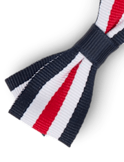 Lot de 4 pinces à cheveux avec nœud rayé pour filles - Uniforme