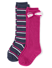 Girls Knee Socks 2-Pack - Uniform