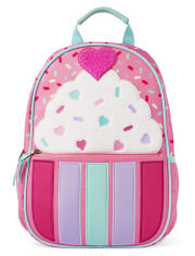 Girls Embroidered Cupcake Backpack - Uniform