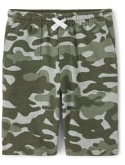 Boys Camo Pull On Shorts - Outback Adventure