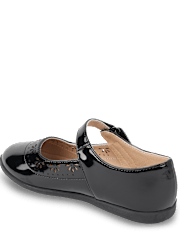Girls Perforated Mary Jane Flats - Uniform