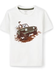 Boys Embroidered Jeep Top - Outback Adventure