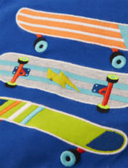 Boys Embroidered Skateboard Top - Stunt Master