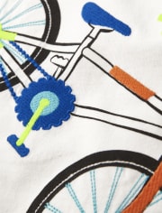 Boys Embroidered Bicycle Top - Stunt Master