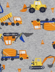 Boys Construction Vehicle Snug Fit Cotton Pajamas - Gymmies