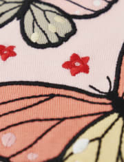 Girls Butterfly Snug Fit Cotton Pajamas - Gymmies