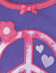 Girls Peace Snug Fit Cotton Pajamas - Gymmies