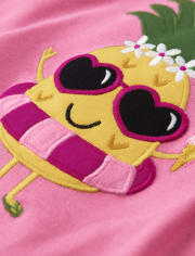 Girls Pineapple Snug Fit Cotton Pajamas - Gymmies