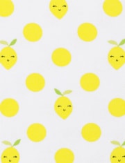 Girls Lemon Snug Fit Cotton Pajamas - Gymmies
