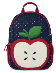 Girls Embroidered Apple Backpack - Uniform