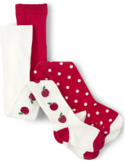 Lot de 2 collants Apple pour filles - En tête de classe
