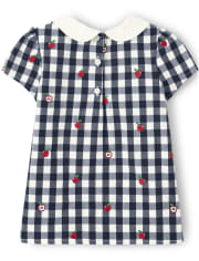 Top Peter Pan de manzana vichy para niñas - Cabeza de la clase