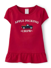 Girls Matching Family Apple Picking Top - Head of the Class