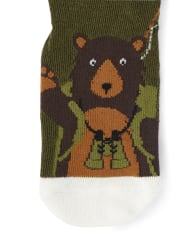 Boys Bear Crew Socks 2-Pack - S'more Fun