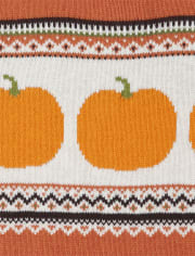 Kangourous zippé en jacquard citrouille pour enfants - Perfect Pumpkin