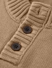 Boys Embroidered Mountain Sweater - S'more Fun