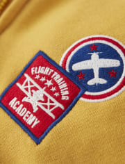 Sweat à capuche zippé pilote brodé pour garçons - Aviator School