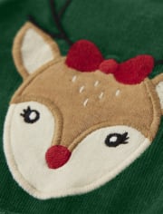 Girls Reindeer Corduroy Skirtall - Holiday Express