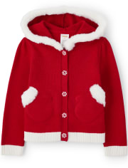 Sweat à capuche avec mitaines appliquées pour filles - Holiday Express