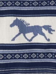 Boys Horse Fairisle Sweater - County Fair