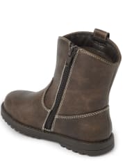 Boys Cowboy Boots County Fair Gymboree CA DK BROWN