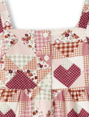 Girls Patchwork Ruffle Dress - County Fair