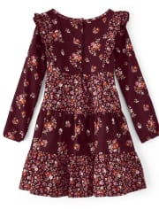 Girls Tiered Floral Dress - County Fair