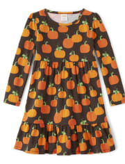 Girls Pumpkin Dress - Perfect Pumpkin