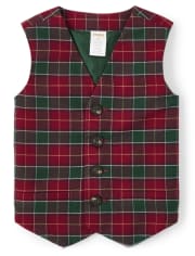 Gilet à carreaux pour garçons - Holiday Traditions