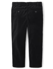 Pantalones de vestir de terciopelo para niños