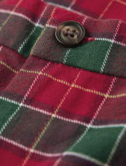Boys Plaid Dress Pants - Holiday Traditions