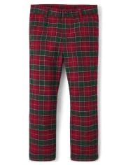 Boys Plaid Dress Pants - Holiday Traditions