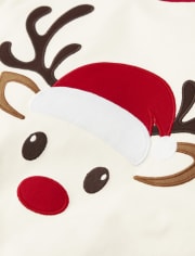 Unisex Adult Matching Family Reindeer Cotton 2-Piece Pajamas - Gymmies
