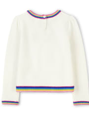 Girls Embroidered Paint Sweater - Future Artist