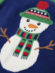 Suéter raglán de muñeco de nieve para niños - Holiday Express