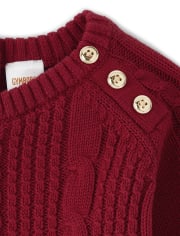 Pull en tricot torsadé pour filles - Holiday Traditions