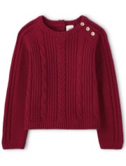 Pull en tricot torsadé pour filles - Holiday Traditions