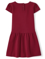Robe en ponte avec nœud pour fille - Holiday Traditions