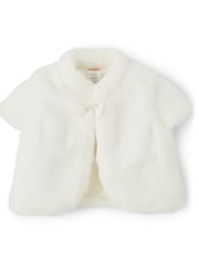 Ladies faux fur shrug hot sale