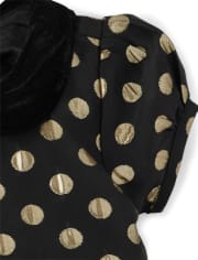 Vestido recto de lunares para niñas: regalo perfecto