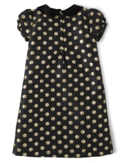 Vestido recto de lunares para niñas: regalo perfecto