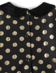 Vestido recto de lunares para niñas: regalo perfecto