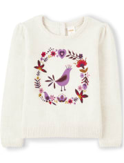Pull à couronne florale pour fille - Spice Market