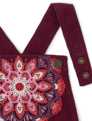 Jupe en velours côtelé Mandala pour fille - Spice Market