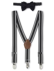Boys Bow Tie And Suspenders Set