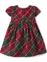 Baby Girls Matching Family Plaid Dress - Holiday Traditions