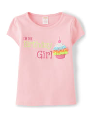 Girls Embroidered Birthday Top - Birthday Boutique